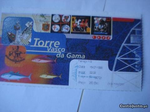 Bilhete Torre Vasco da Gama -Expo'98