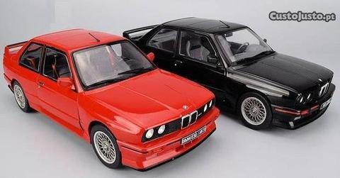 Miniaturas 1:18 - BMW E30 M3 1990 black/Red- SOLID