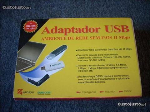 Adaptador USB - 11 Mbps