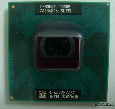 Processador Intel Core2 Duo T5500 1.66Mhz +PORTES