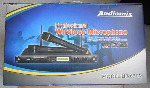 Kit microfones sem fio Audiomix ur-620M