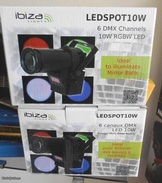 Projector led spot rgb para bola de espelho