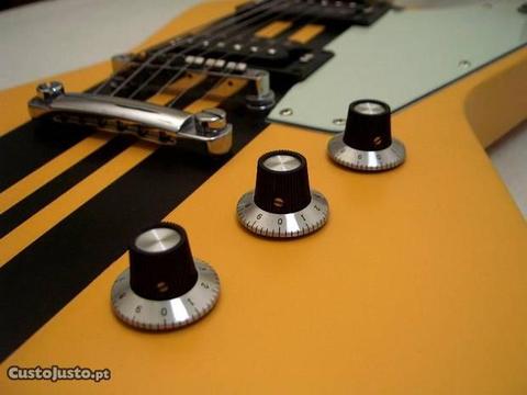 Guitarra Orange Explorer ,JMS Custom Shop