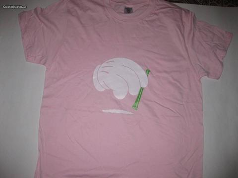 T-shirt com piada/Novo/Embalado/Rosa/Modelo 13