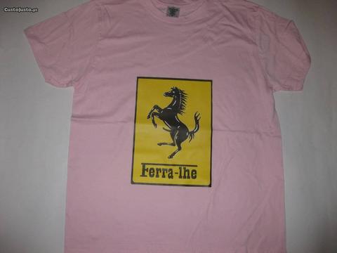 T-shirt com piada/Novo/Embalado/Rosa/Modelo 9