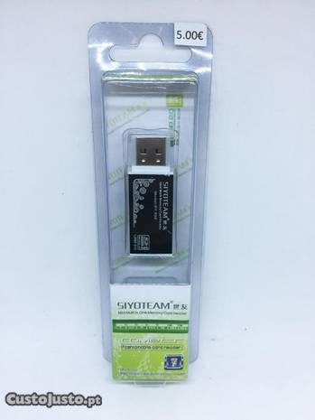Mini Pen USB leitor de vários cartões de memória