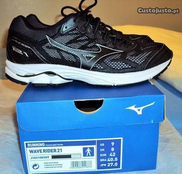 Mizuno Wave Rider 21 corrida, nº 42, excelentes