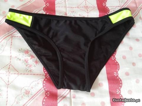 cuecas de bikini pretas - tamanho 36 - novas