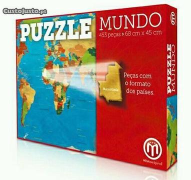 Puzzle do Mundo 453 peças 68cm x 45cm