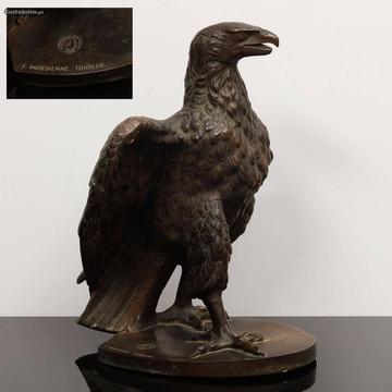 Águia escultura em bronze
