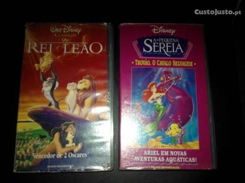 Conjunto de cassetes VHS - Desenhos Animados