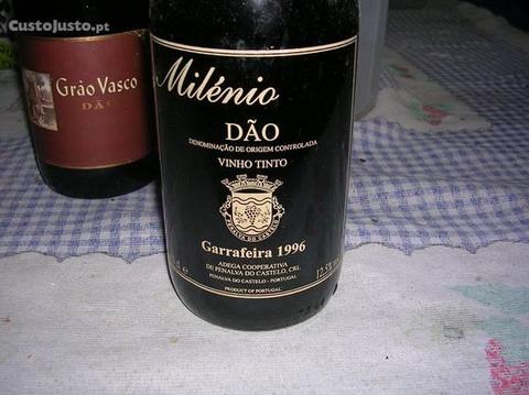 10 garrafas de vinho tinto reservas anos 90