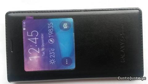 capa Pele s-view Smartphone Samsung Galaxy S5 mini