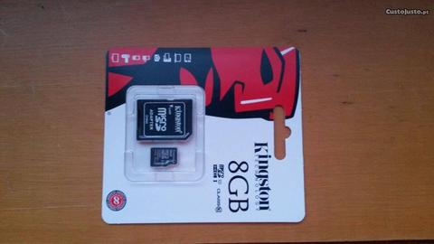 Cartao Memoria Micro-sd 8GB class 10 Kingston