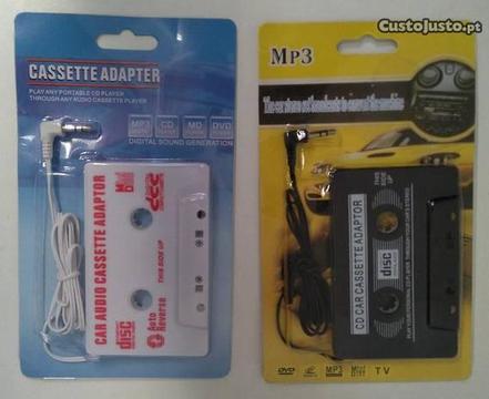 Cassete adaptadora com jack 3.5. MP3, auto radio