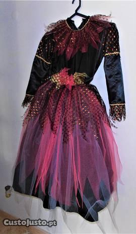 Carnaval / Lindissímo vestido preto e rosa