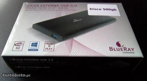 Disco Externo 500GB USB 3.0