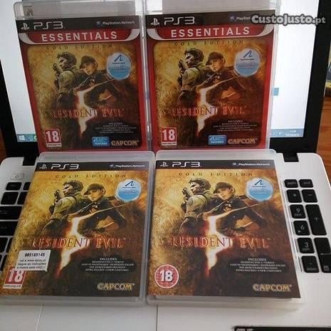 3 Unidades Resident Evil Edição Gold - PS3