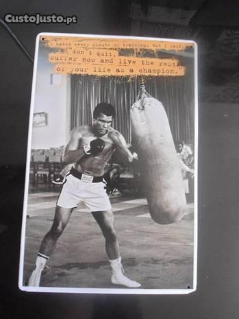 placa em chapa - mohamed ali