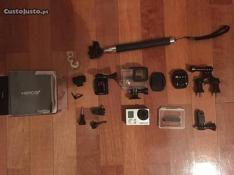 GoPro 3+ silver edition+acessórios