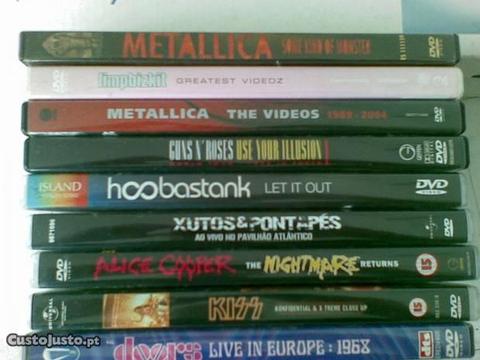 Dvd s musica metal e outros