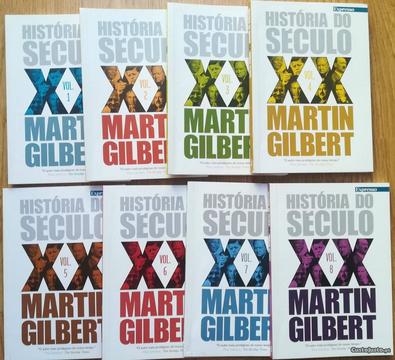 História do Século XX de Martin Gilbert em 8 Vol