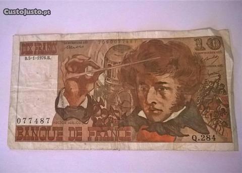 Nota 10Francs 1976 - França