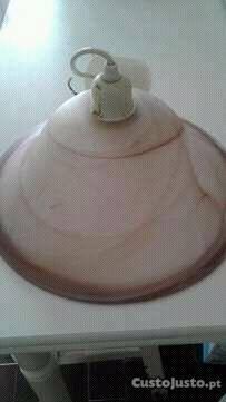 Candeeiro teto Cozinha ( com relevos em rosa