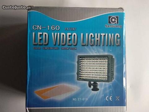 Luz para fotos e vídeo com 160 LED