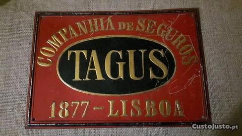 Placa de Seguros Tagus em Chapa