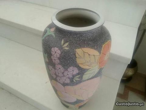 Jarrão Antigo Coleção Porcelana Pintura Manual
