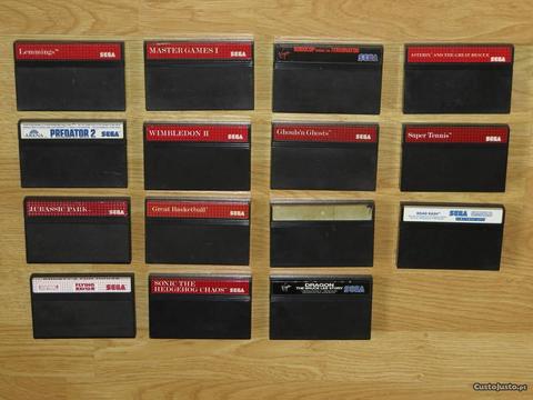 Master System: Vários Jogos apenas cartucho
