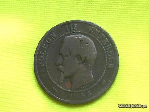 0-403-frança 10 cent. 1855.K 