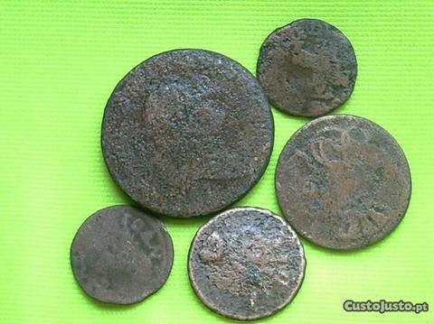0-406- lotada de 5 moedas m/antigas
