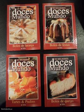 Lote de 4 livros: Os melhores doces do mundo