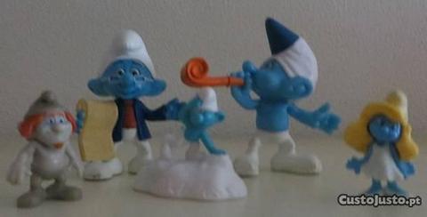 Personagens Série Smurfs - 5 unidades