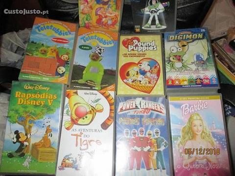 10 Cassetes VHS - desenhos animados
