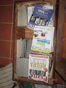grande variedade de revistas e livros