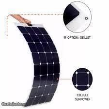 Painel solar flexível monocristalino 100W 12V/24