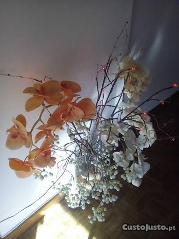 Conjunto das flores com luzes da loja Gato Preto