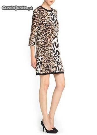 Vestido leopardo da Mango como novo