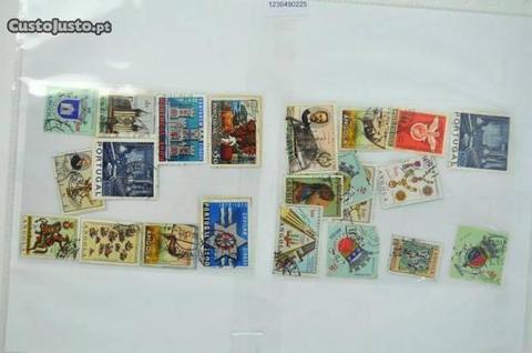 39 selos usados de Portugal e Angola