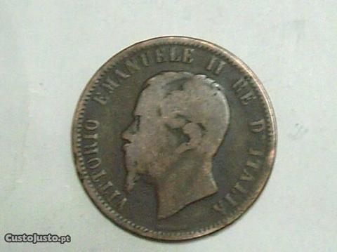 O- 118- ITALIA moeda de 10 centesimos 1866.M 2.00