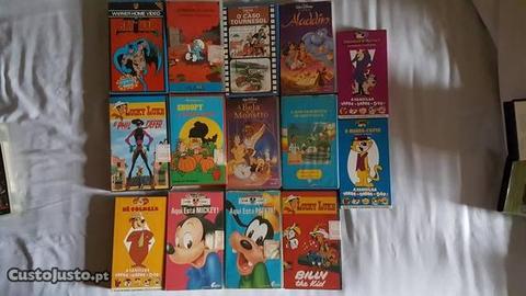 Cassetes VHS Filmes/Desenhos animados