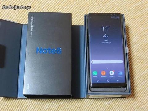 Samsung Note 8, como novo, fatura, garantia- Troco