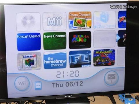Consola Nintendo Wii preta