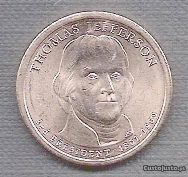 USA - Moeda Dollar Presidente Thomas Jefferson