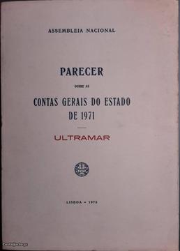 Parecer sobre as Contas Gerais do Estado de 1971