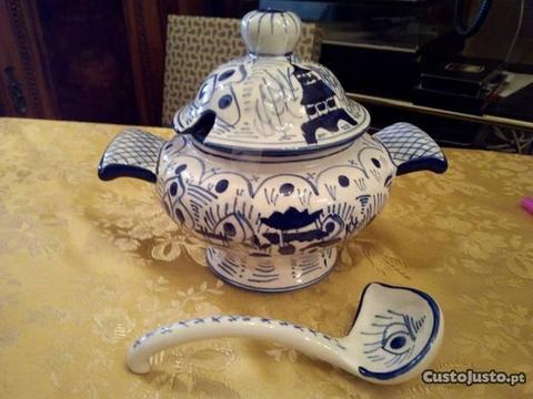 Terrina Porcelana com colher