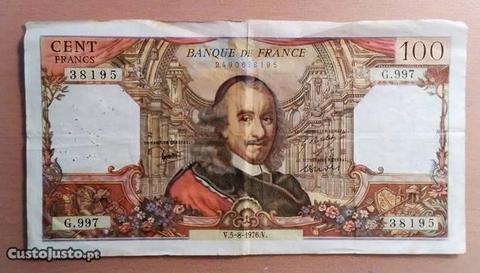 nota 100 francos banco franca